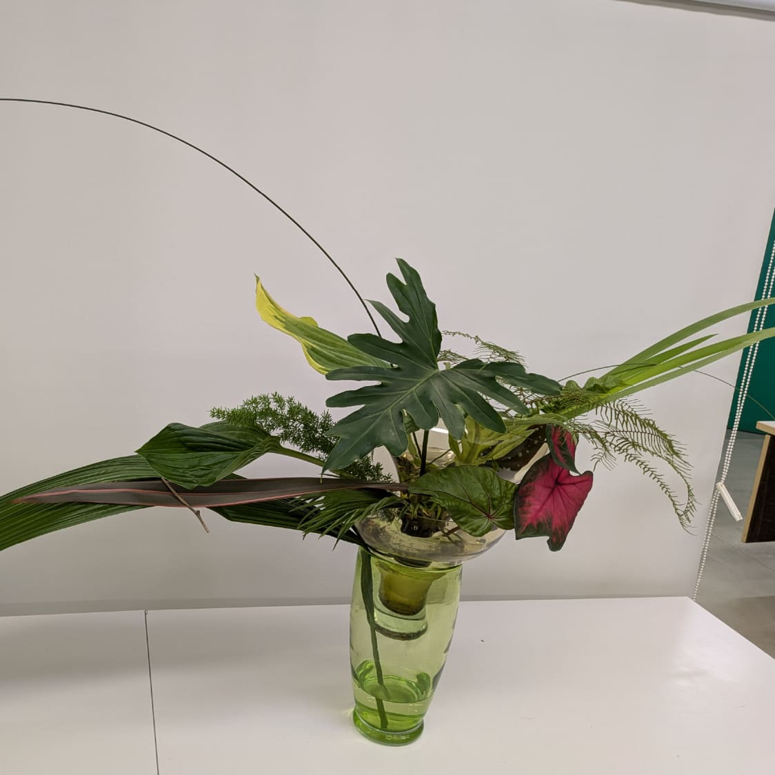 葉っぱをいける  山口美知子作品