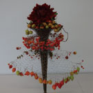 赤い実のデザインです。