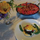 お友達と手づくりランチでホットひと息です。