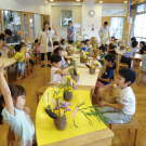 今年も元気にマミフラワーの時間。