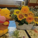 誕生祝いの花です。