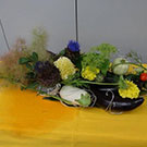 夏野菜とワイヤーの器　山口作品