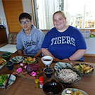 桜美林大学留学生とてんぷらを作りました。