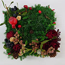 クリスマス花座布団　山口作品