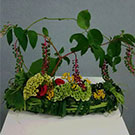 パーソナルクラス　草の器にデザイン　山口作品