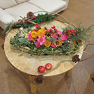 幼稚園11月のお誕生会の花です