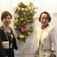 マミフラワー　台湾指定教室　30周年記念作品展に出品　山口作品