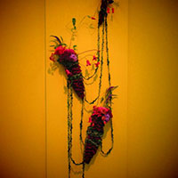 イエローを意識して　結ぶ　松下講師作品　銀座松屋作品展