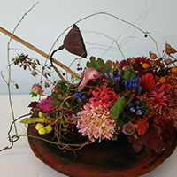 パーソナルクラス　あふれる花色をいける　　山口作品