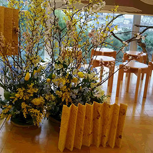 町田自然幼稚園　卒園式の花