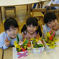 ののはな文京保育園の花クラブのお友達