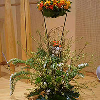 花の木保育園の卒園式の花