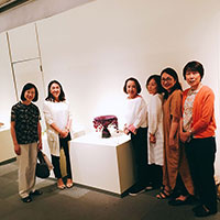 松屋銀座前期出展　山口クラス講師と一緒に