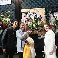 シャヒさんご一家と東京ドームらん展へ