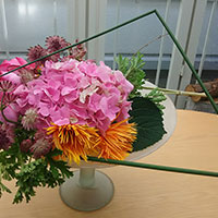 紫陽花のデザイン　　脊黒講師作品