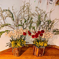 ののはな文京保育園のお誕生会の花