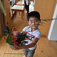 ののはな文京保育園の年長さん　花くらぶの作品