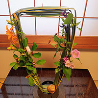 ニューサイランの花くばりのデザイン　松田講師作品