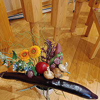 野菜と花のデザイン