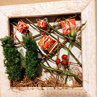 クリスマスのウオールデザイン　大崎作品