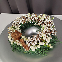 マミフラワーデザインスクール「クリスマス作品展」大崎作品