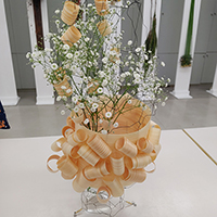 マミフラワーデザインスクール「クリスマス作品展」脊黒作品