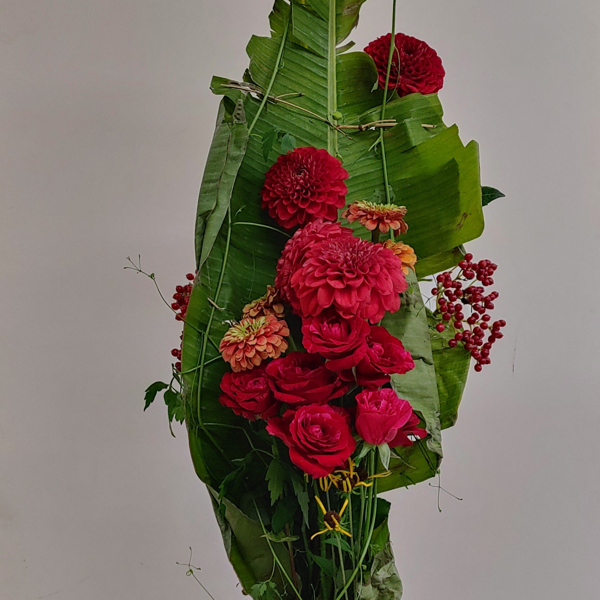 講師探求科「絵画からの発想を花で表現する」山口作品