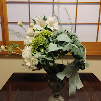 異素材と植物　脊黒講師作品