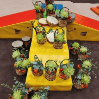 町田花の木保育園 お誕生日の花 町田教室 山口美知子