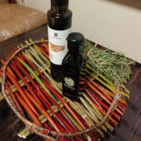 サンゴミズキとコリ柳のトレー　山口美知子作品